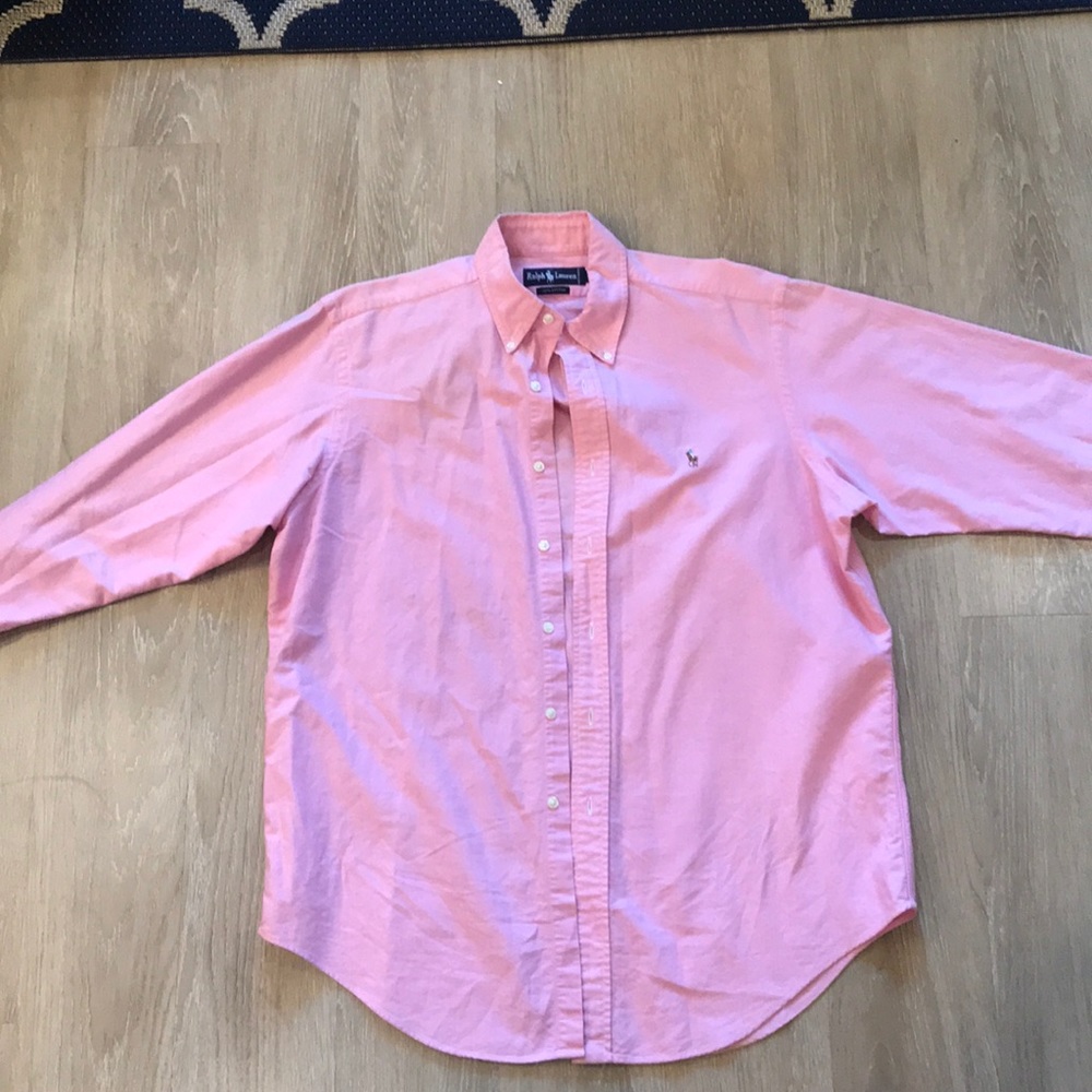 Pink Ralph Lauren Oxford Easy Care